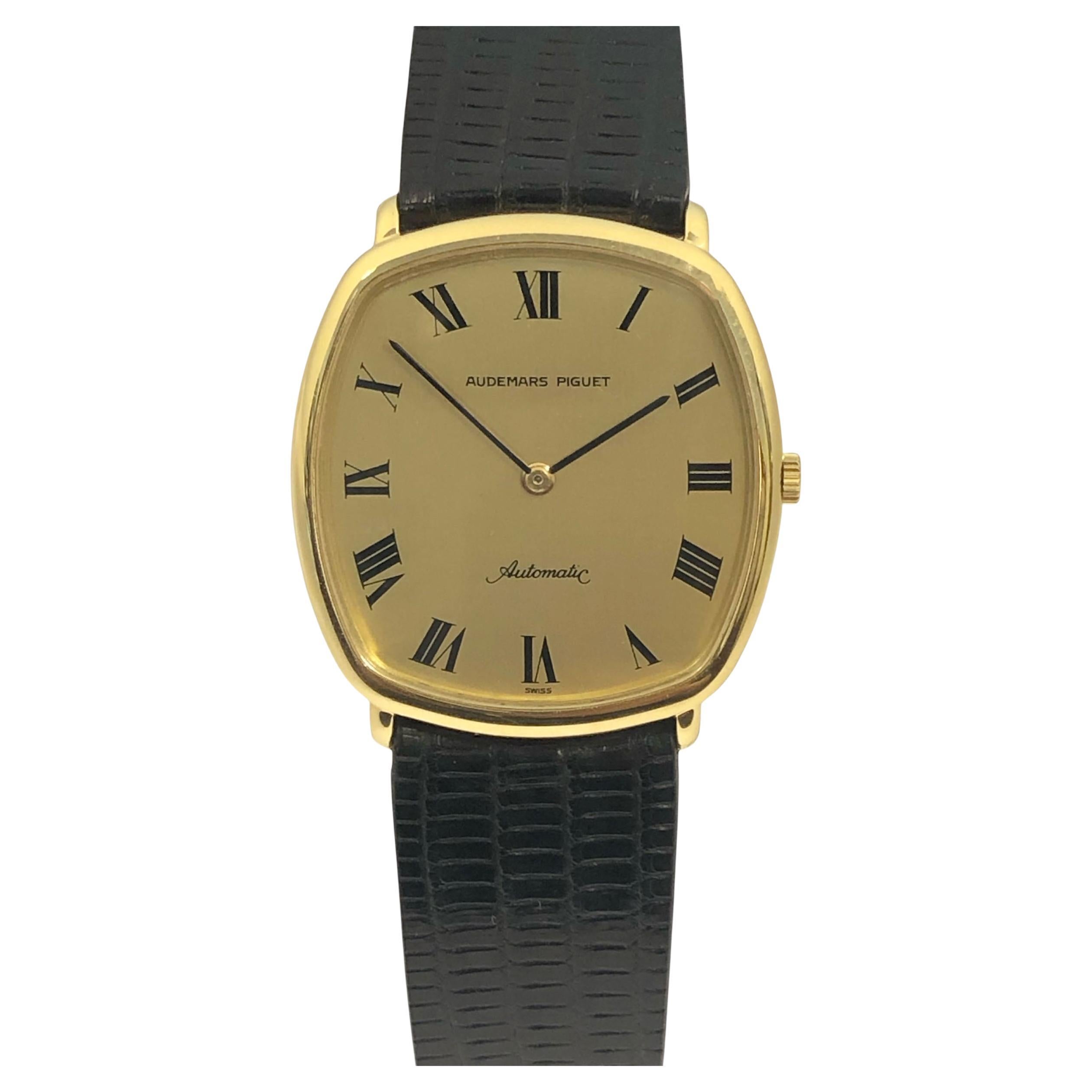 Audemars Piguet Gelbgold Ellipse Automatik-Armbanduhr im Angebot