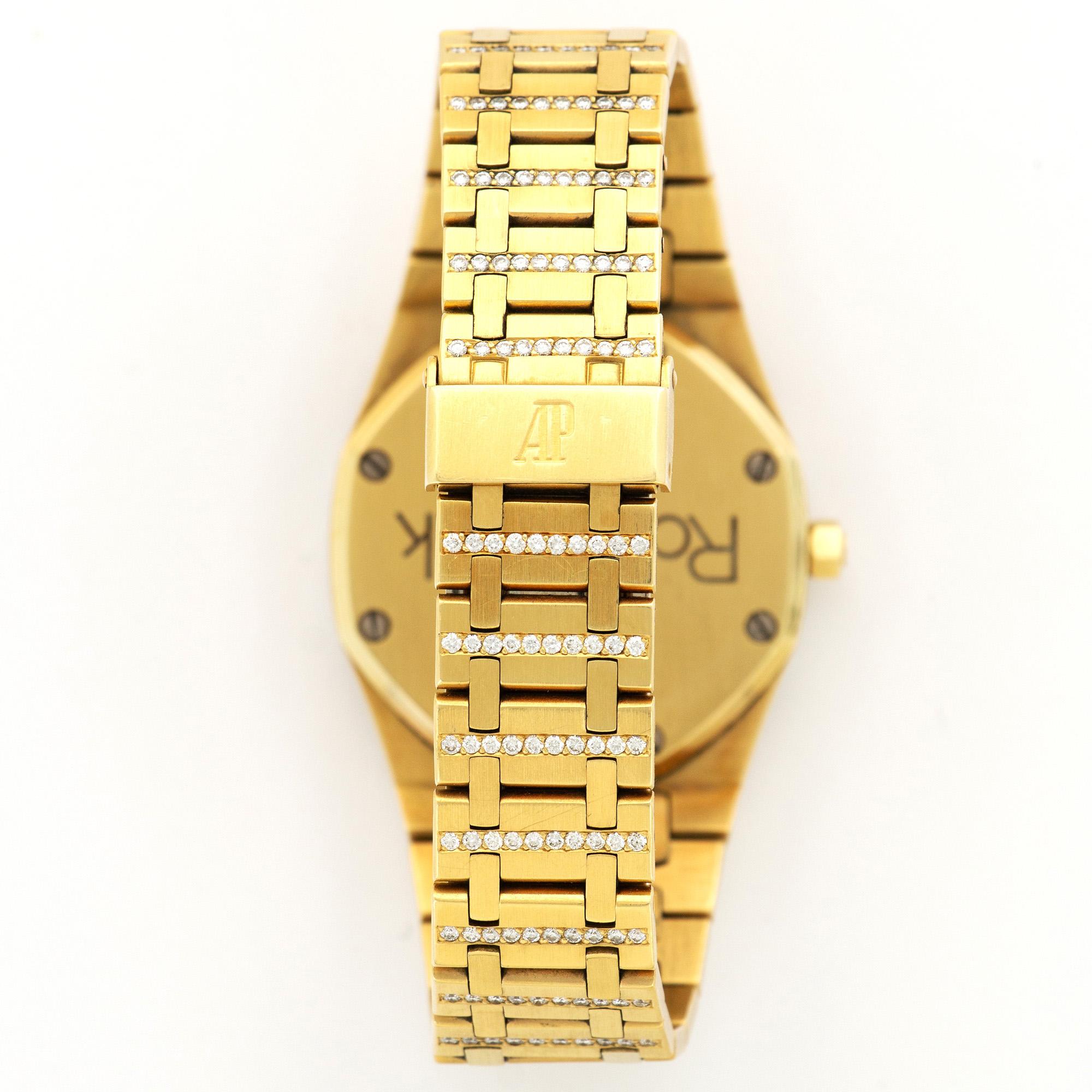 audemars piguet gold diamond watch