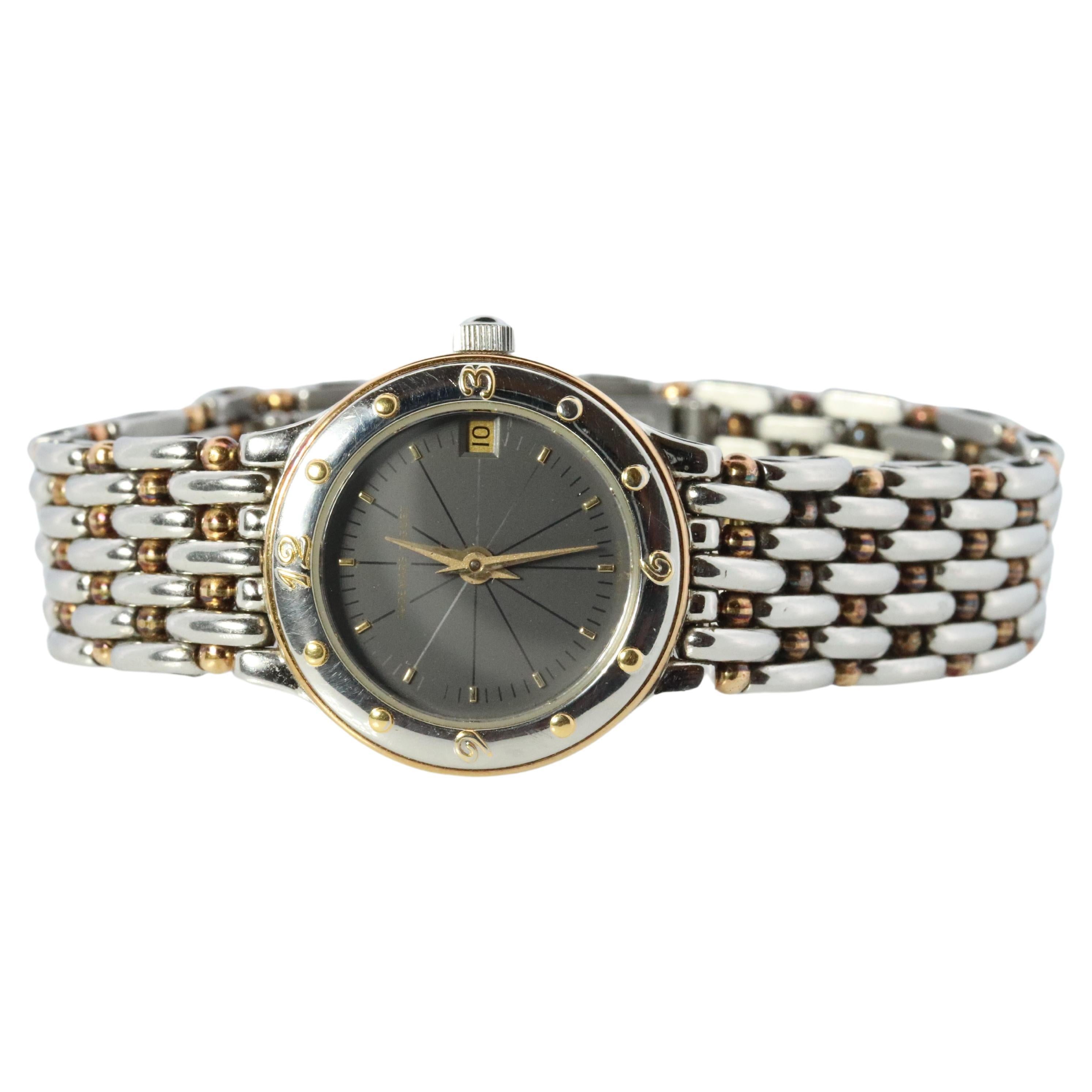 Meridianische Uhr von Audemars Piquet. AP 18k und Edelstahl 22mm 56176 im Angebot