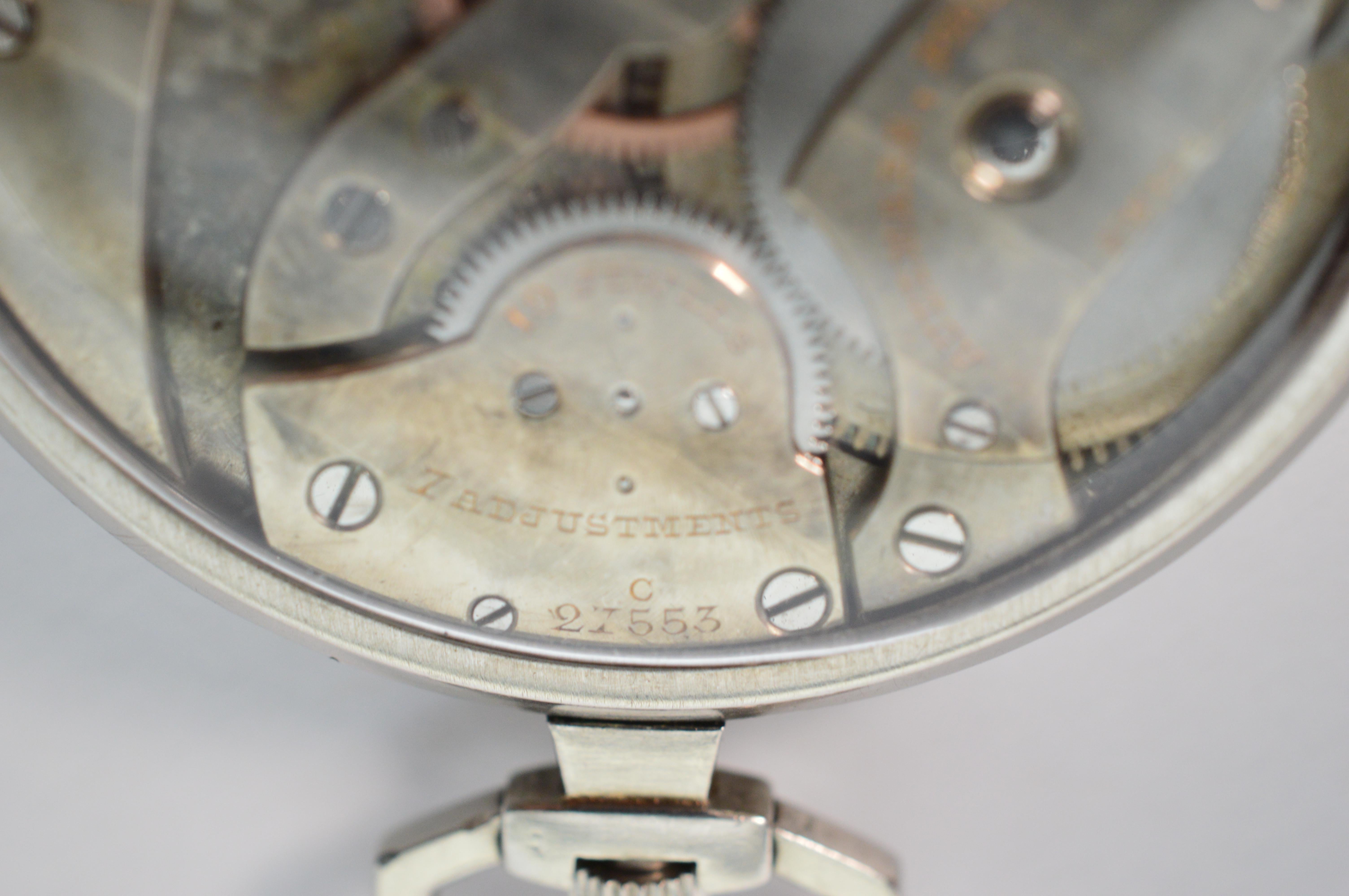 Men's Audemars Piquet Swiss Platinum Display Back Pocket Watch for Tiffany & Co For Sale