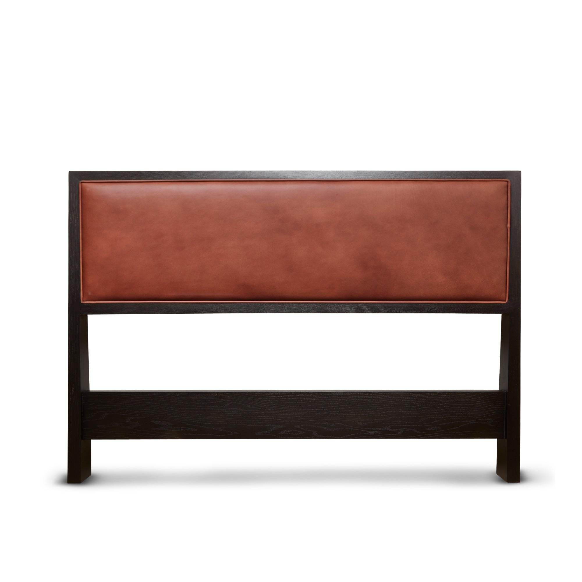 The Auden headboard is a solid wood upholstered headboard that can be made in either American walnut or white oak. Includes french cleat for wall mounting. 

The Lawson-Fenning Collection is designed and handmade in Los Angeles, California.
Reach