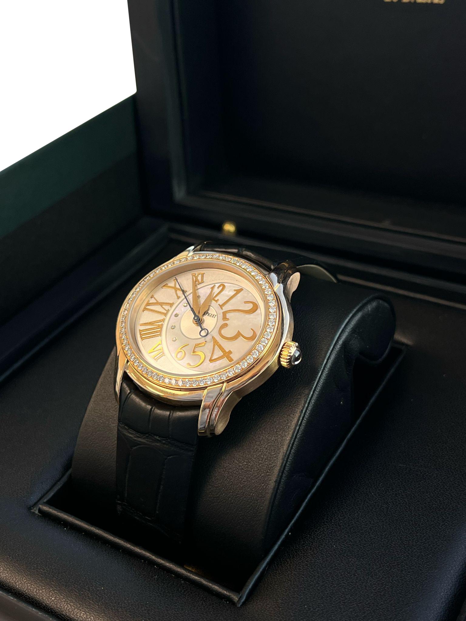 Audermars Piguet Ladies Millernary 18k Rose Gold 77301OR.ZZ.D015CR.01 Q5BZCR For Sale 6