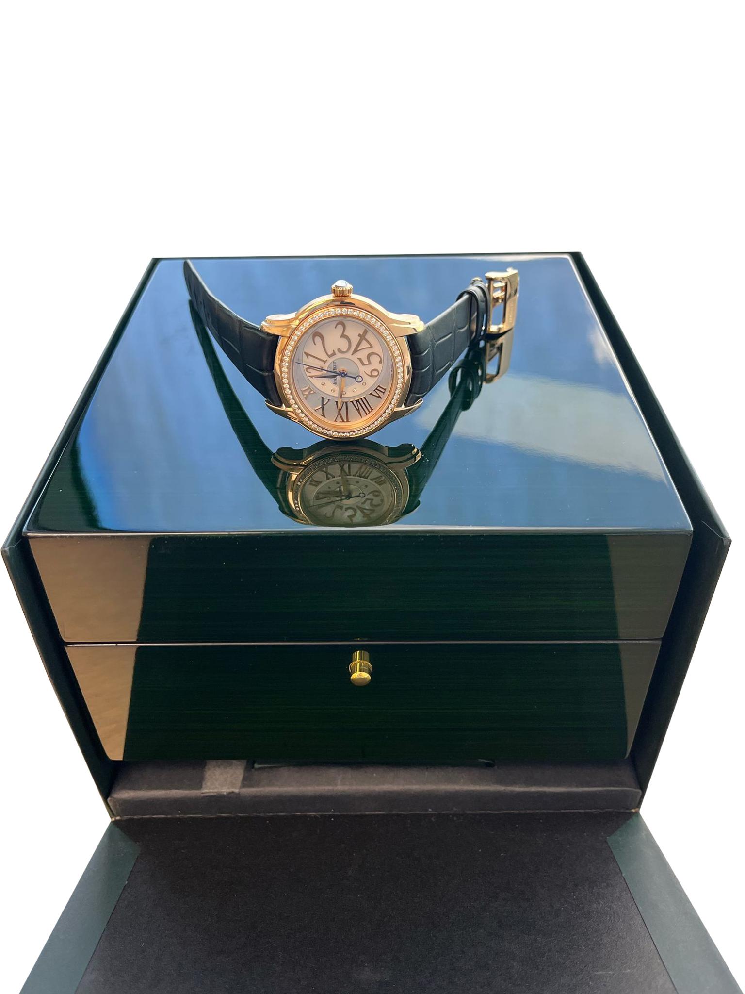 Audermars Piguet Ladies Millernary 18k Rose Gold 77301OR.ZZ.D015CR.01 Q5BZCR For Sale 14