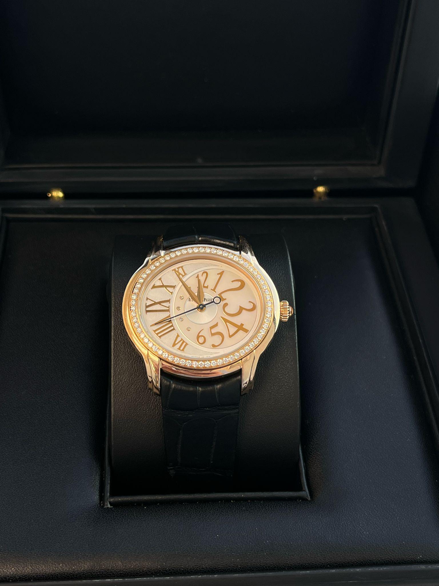 Audermars Piguet Ladies Millernary 18k Rose Gold 77301OR.ZZ.D015CR.01 Q5BZCR For Sale 3