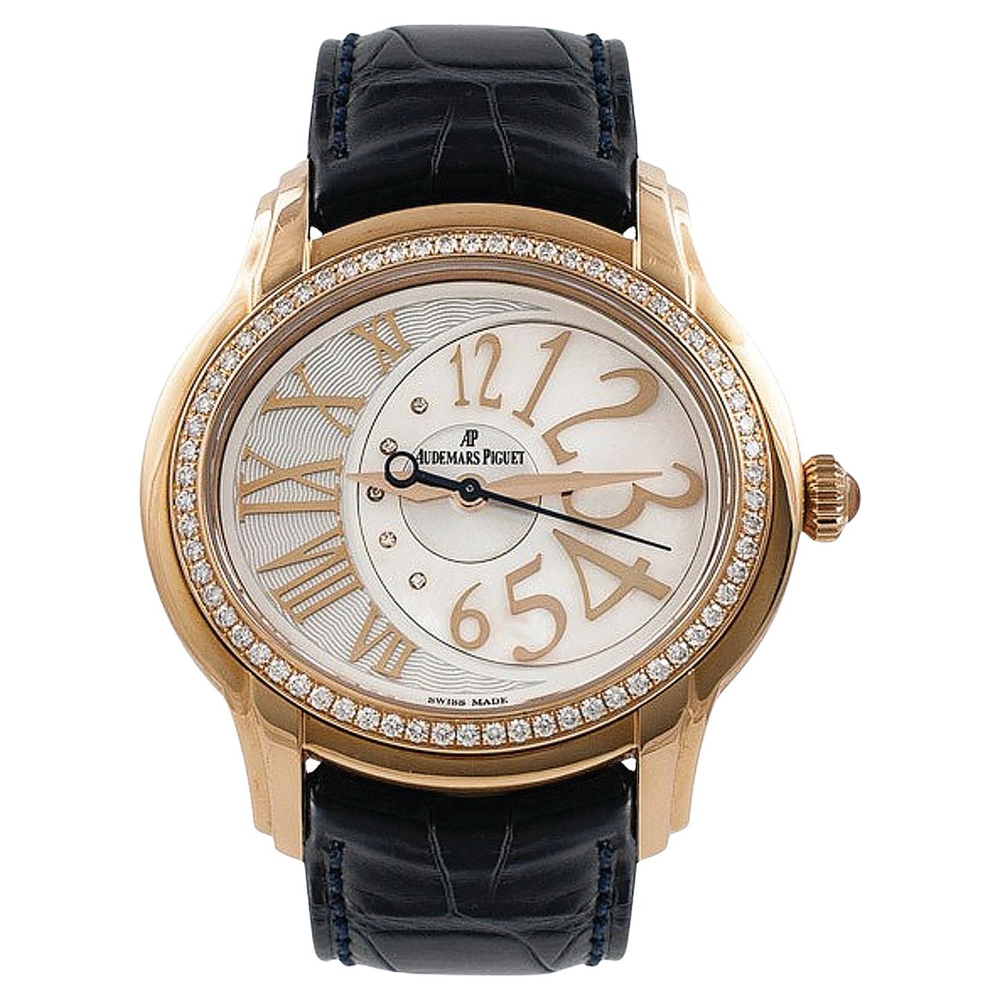 Audermars Piguet Ladies Millernary 18k Rose Gold 77301OR.ZZ.D015CR.01 Q5BZCR