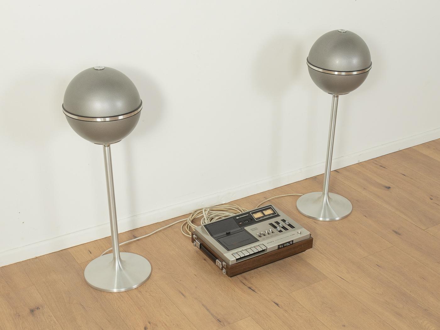 Mid-Century moderno Altoparlanti sferici Audiorama 4000, Grundig in vendita