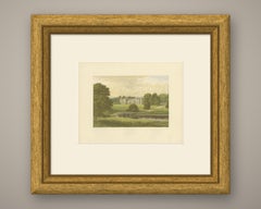 Audley End, Essex, Antique Morris Woodblock Print, circa 1870