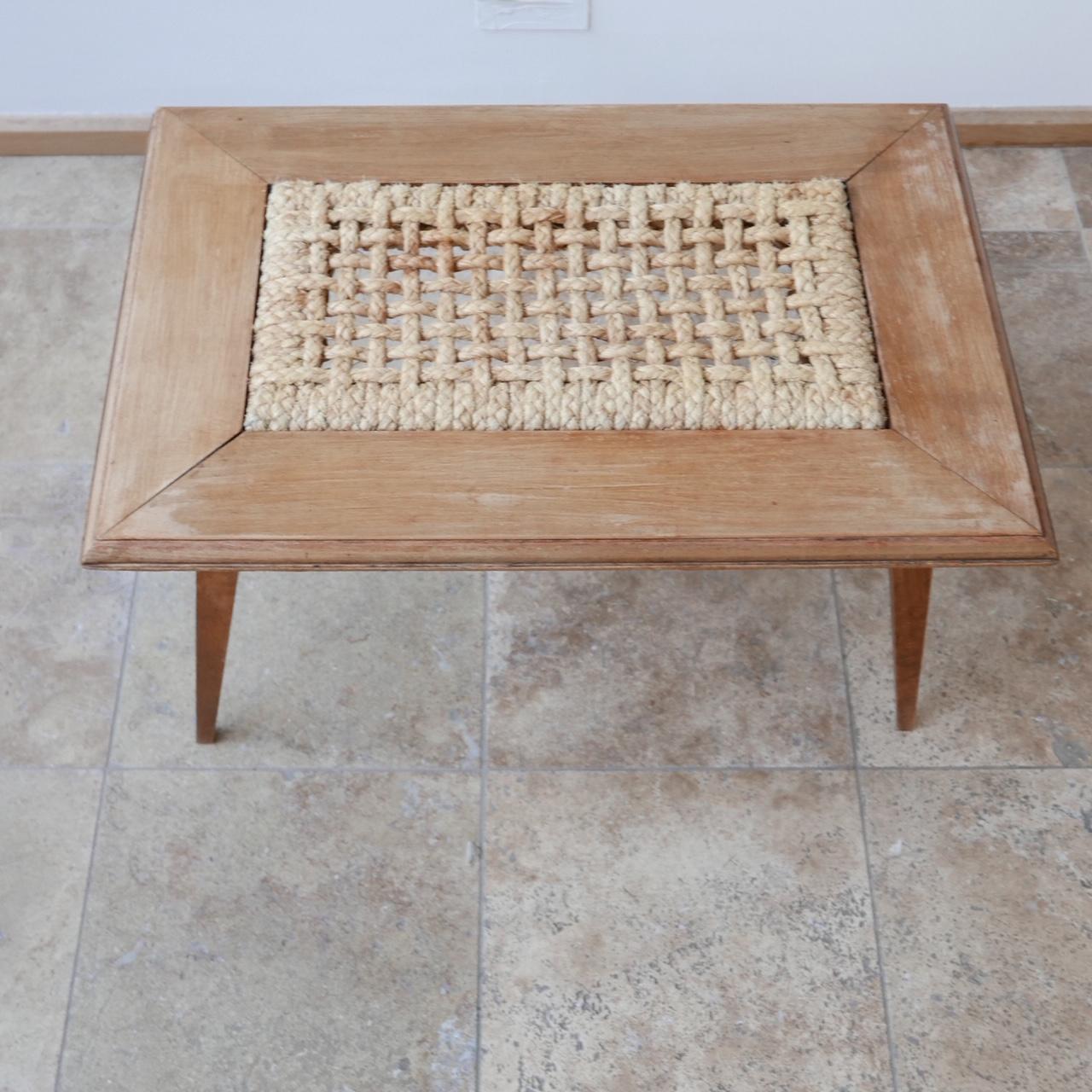 Mid-20th Century Audoux and Minet Ropework Table