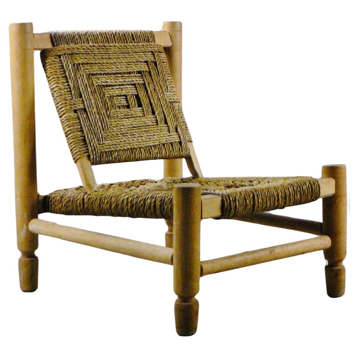 Audoux et Minet armchair - France 1950 For Sale