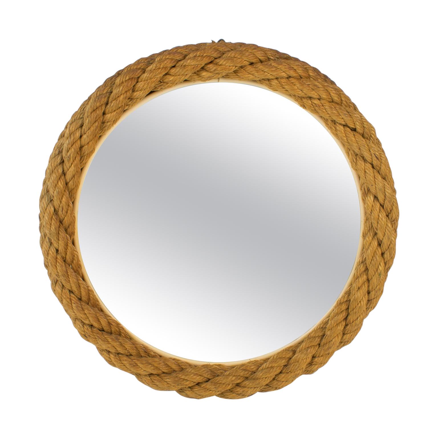 Audoux Minet 1960s Rope Wall Mirror