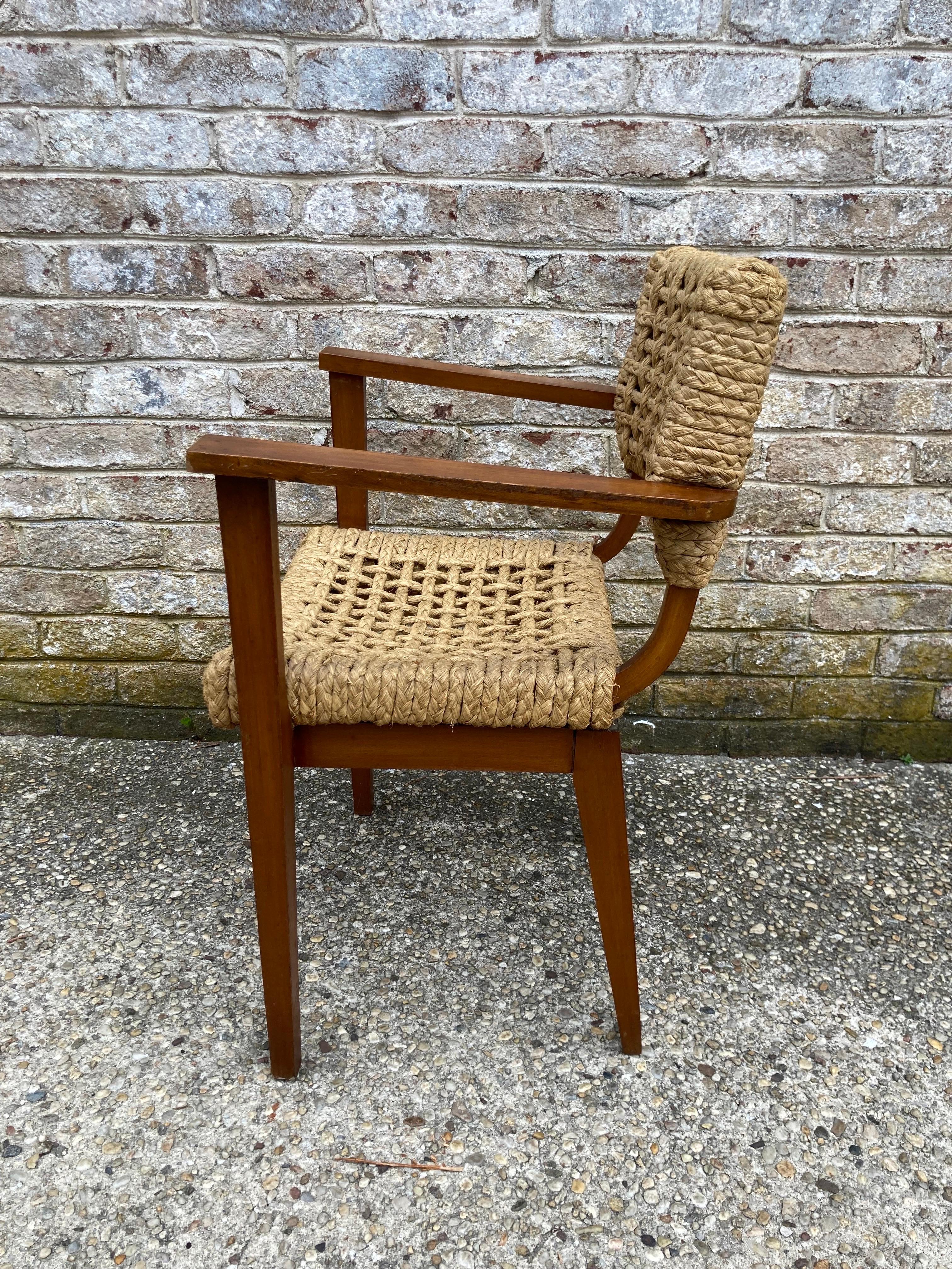 French Audoux Minet Arm Chair