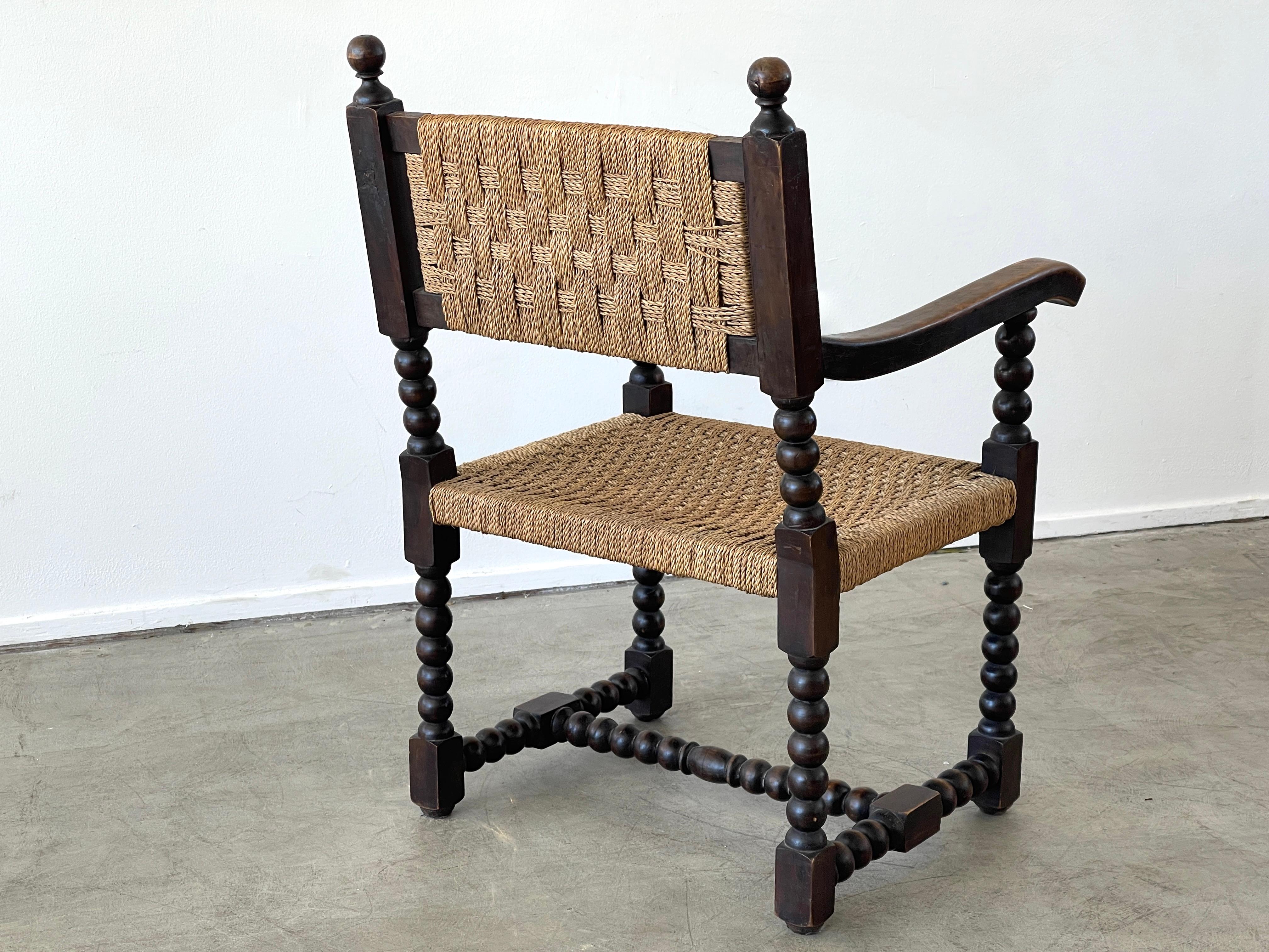 French Audoux Minet Attributed Armchair