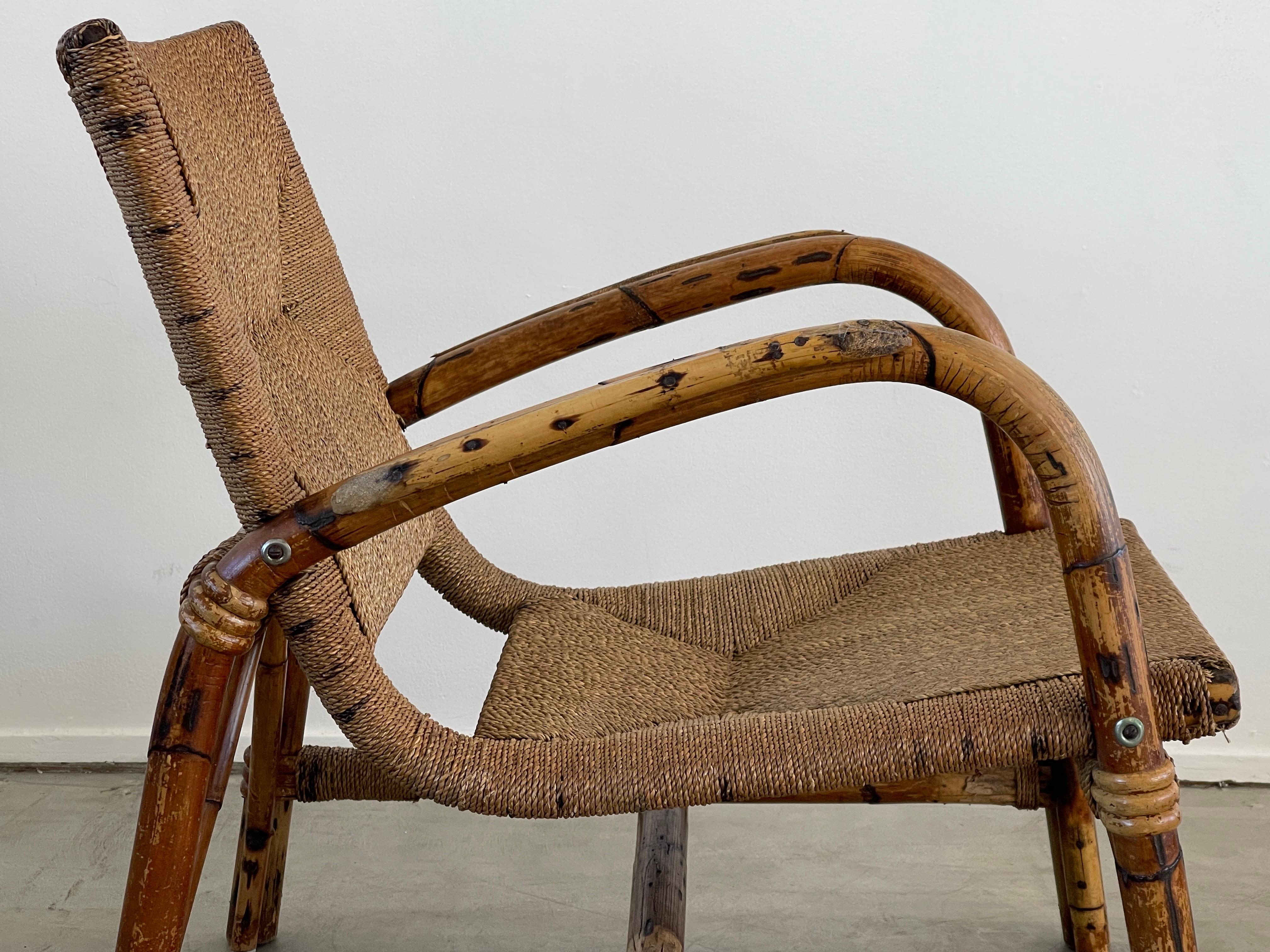 Audoux Minet Attributed Armchair In Good Condition In Beverly Hills, CA