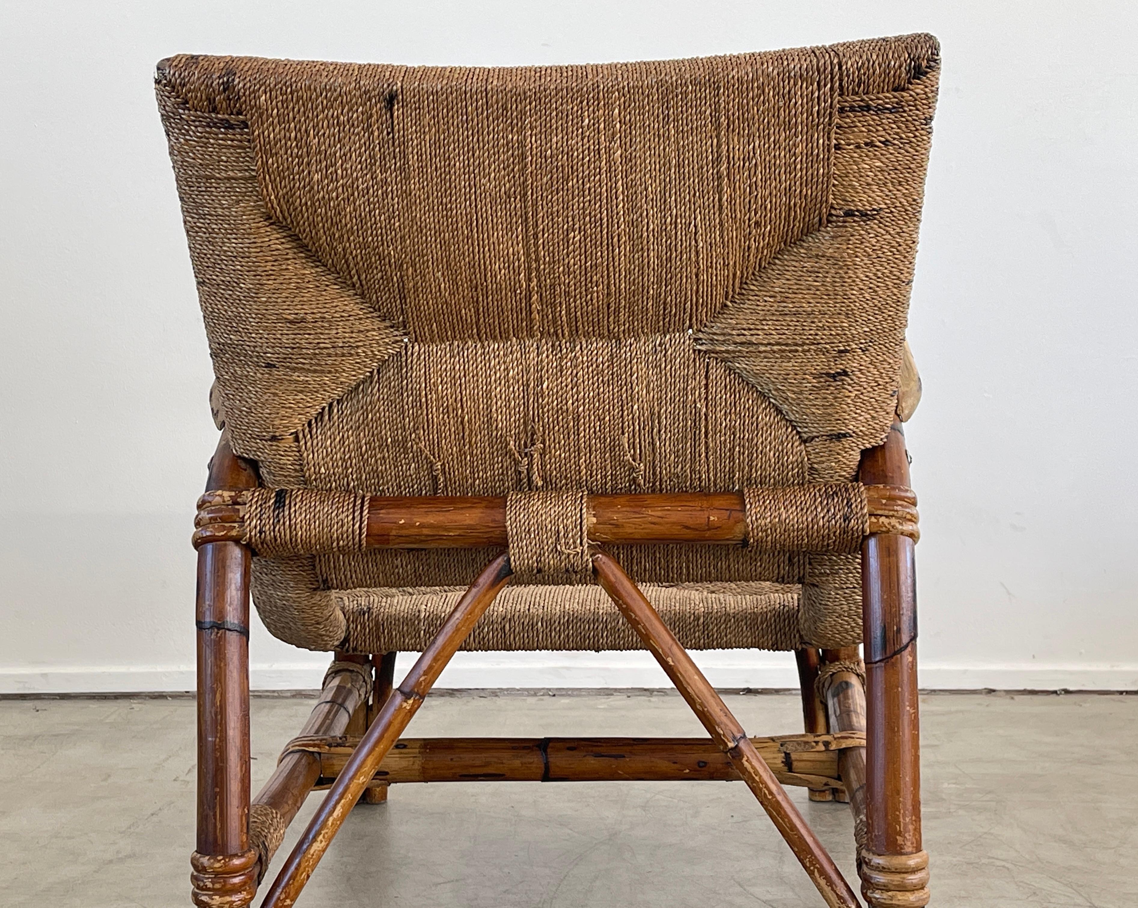 Mid-20th Century Audoux Minet Attributed Armchair