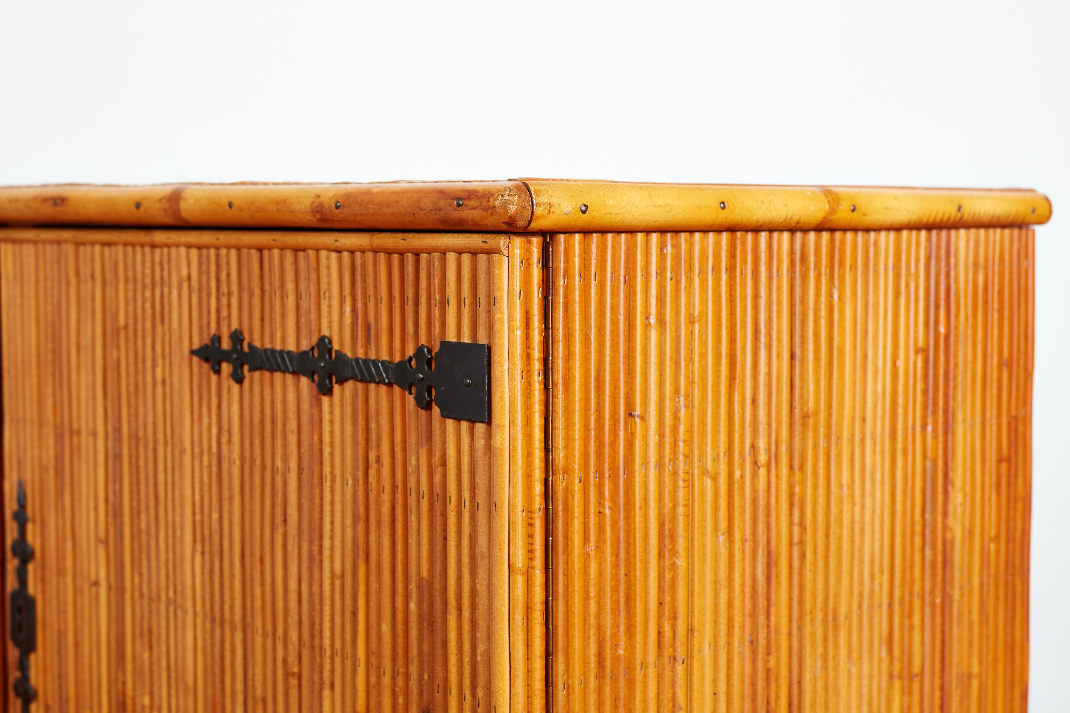 Audoux Minet Bamboo Sideboard For Sale 15