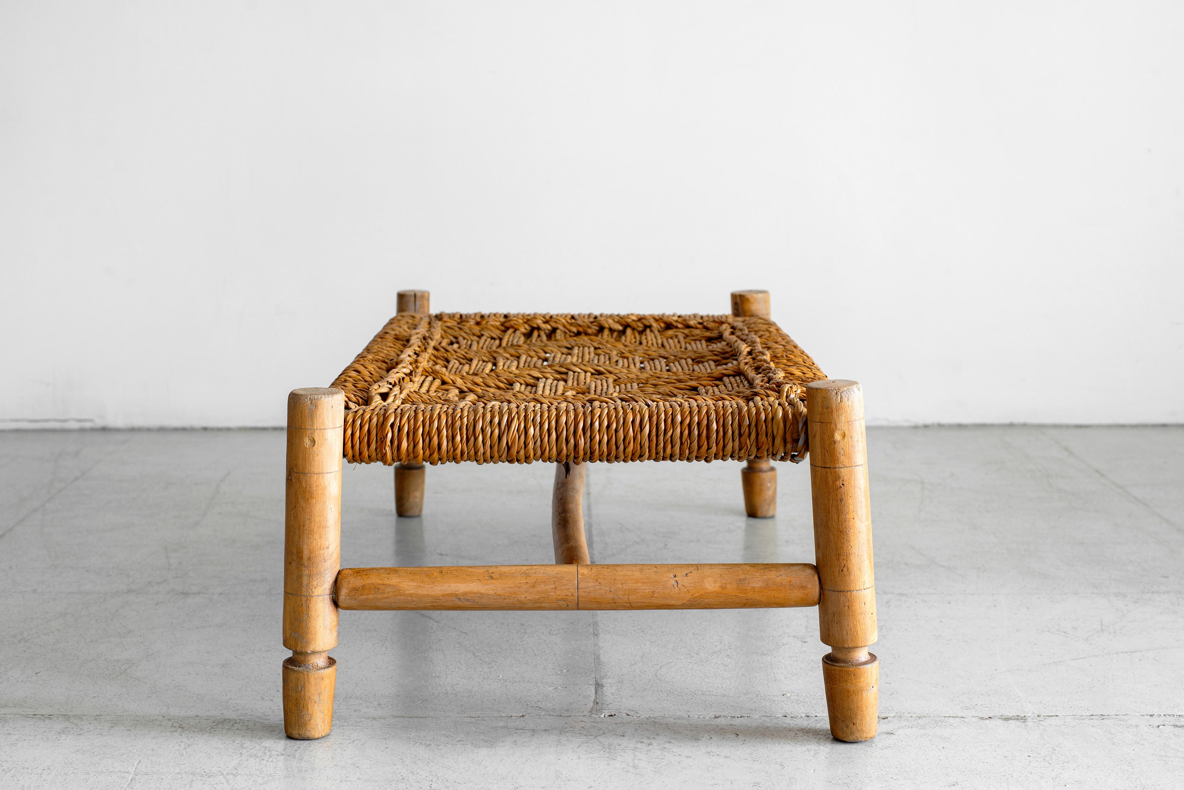 Mid-20th Century Audoux Minet Bench