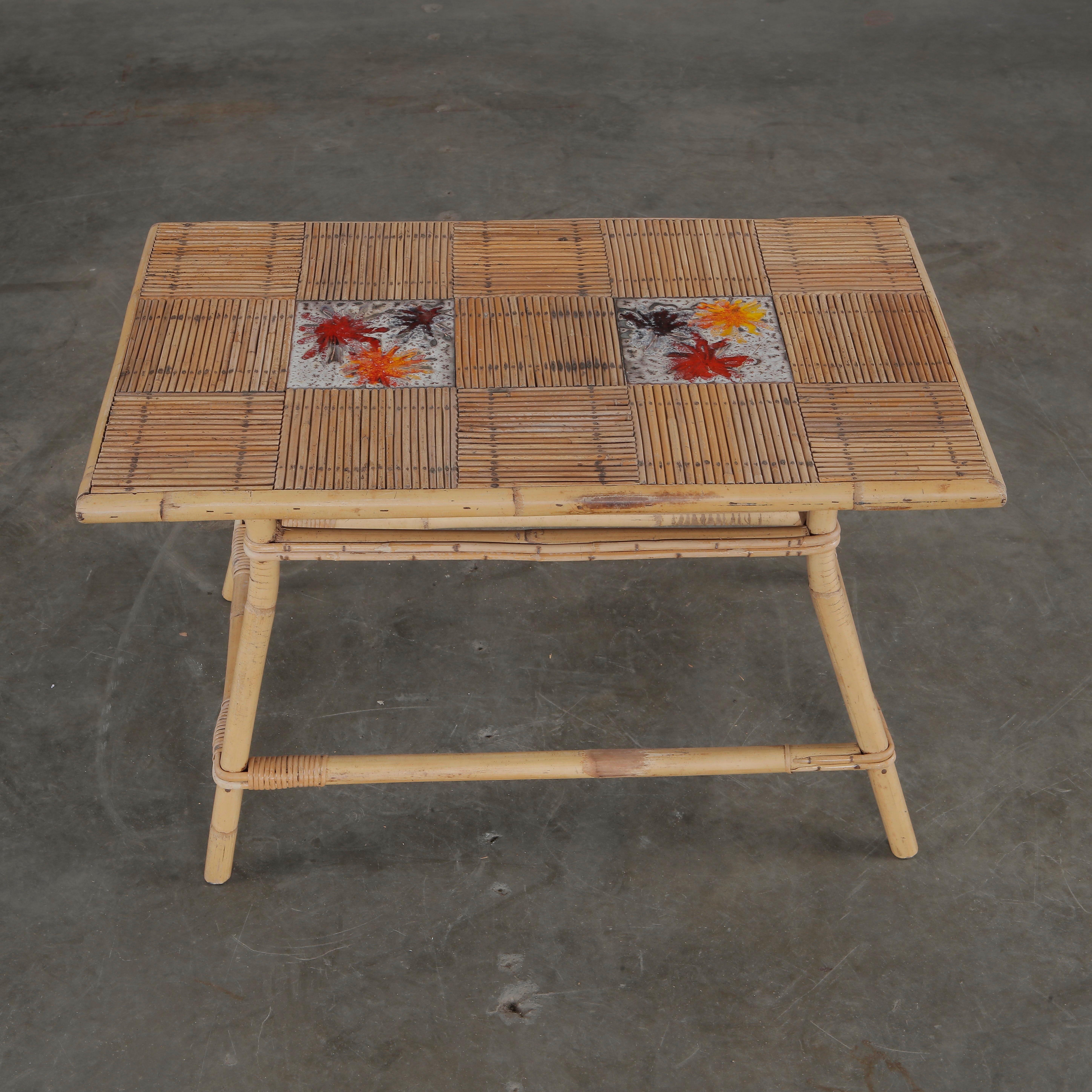Audoux Minet, Coffee Table for Roger Capron, 1960s (Keramik) im Angebot