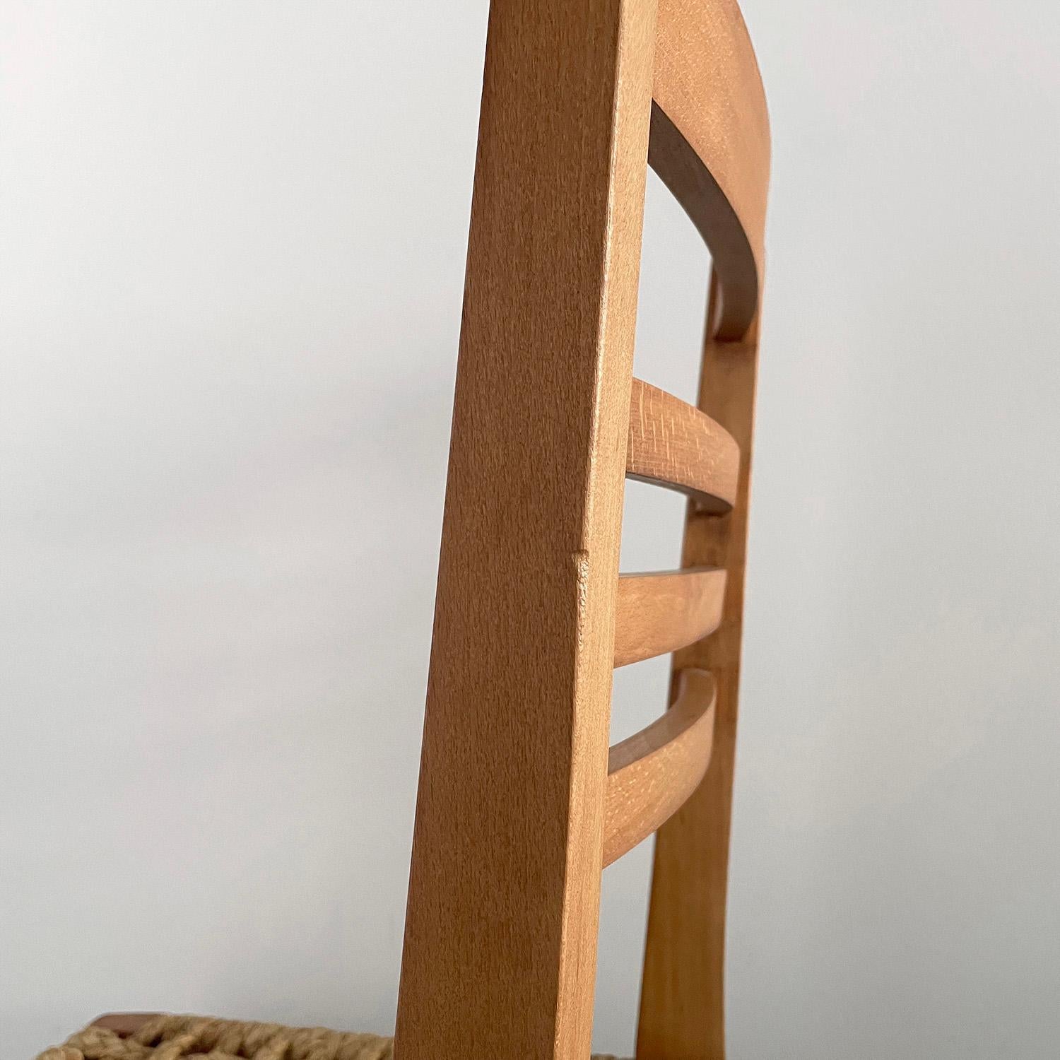 Audoux Minet Französisch Oak & Rope Side Chair  im Angebot 9