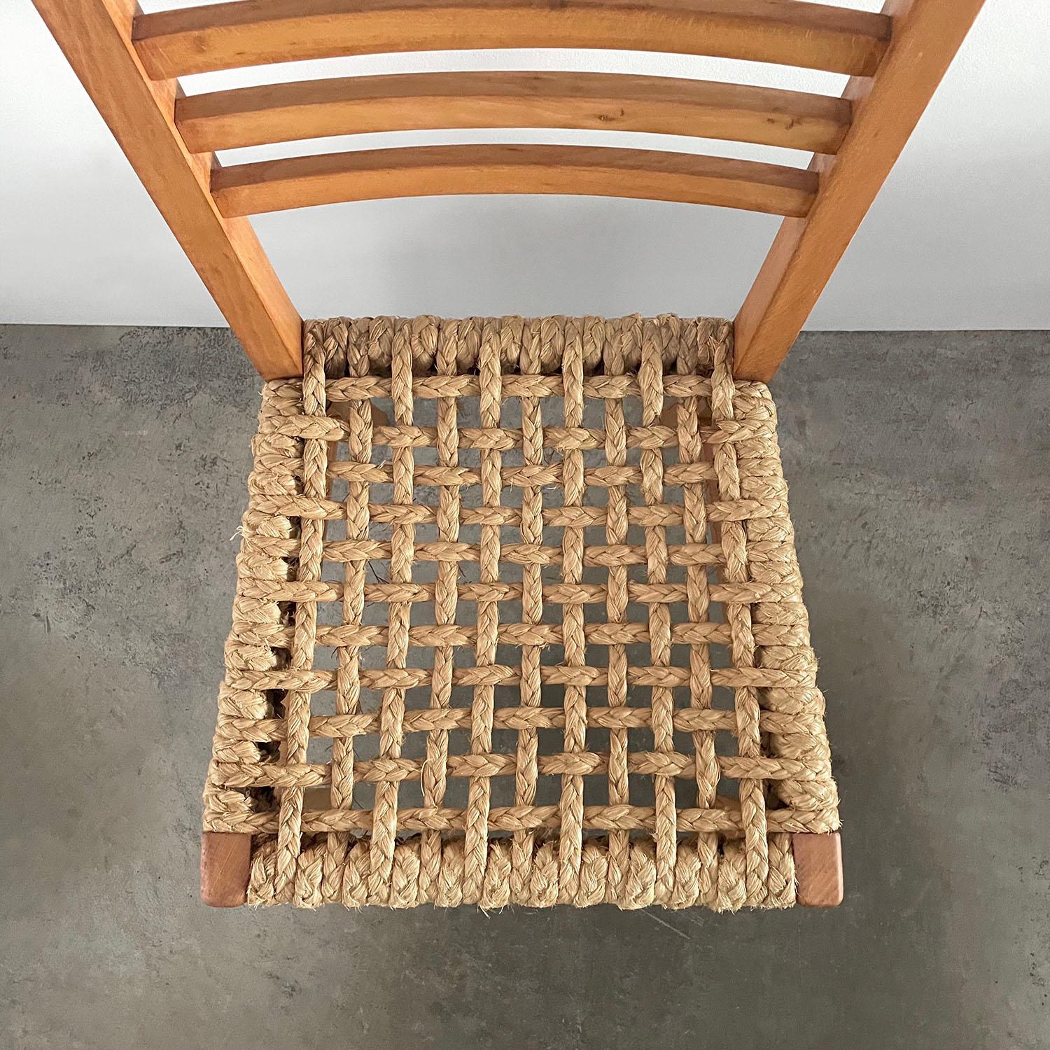 Audoux Minet Französisch Oak & Rope Side Chair  im Angebot 2