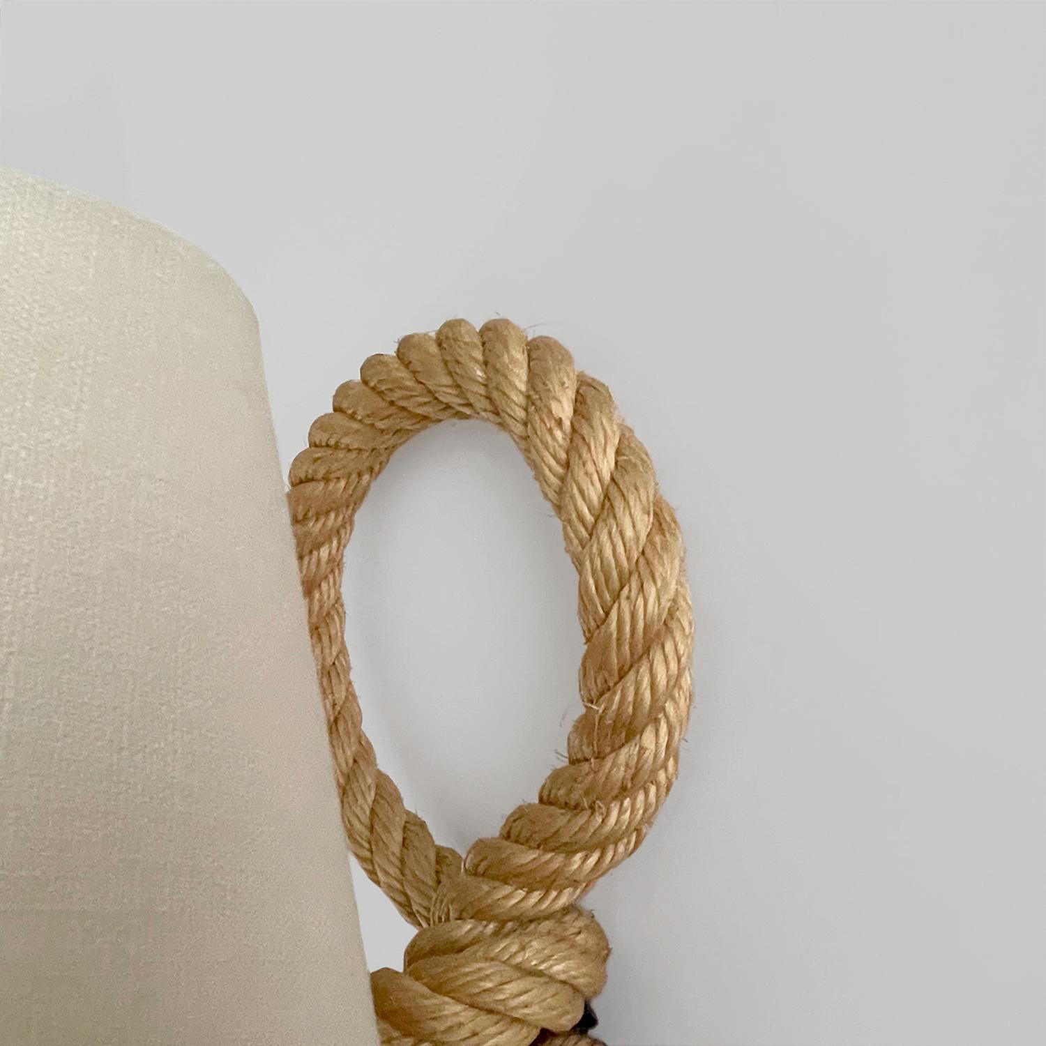Audoux Minet French Rope Single Sconce  For Sale 3