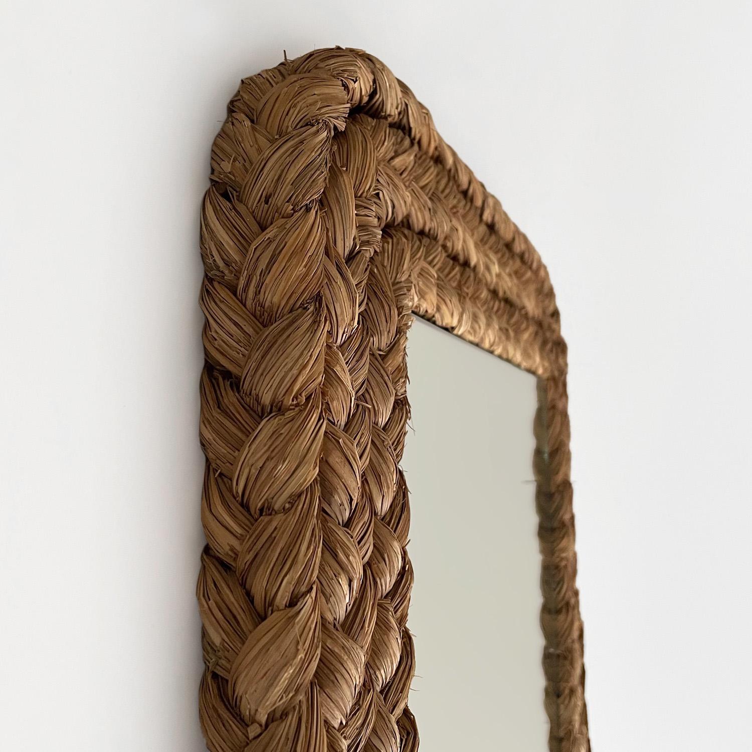 Audoux Minet French Rope Wall Mirror For Sale 3