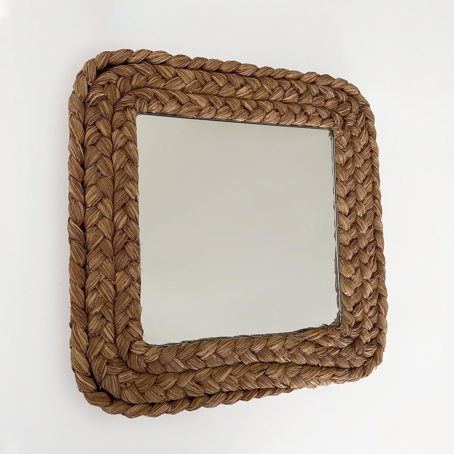 Audoux Minet French Rope Wall Mirror For Sale 4