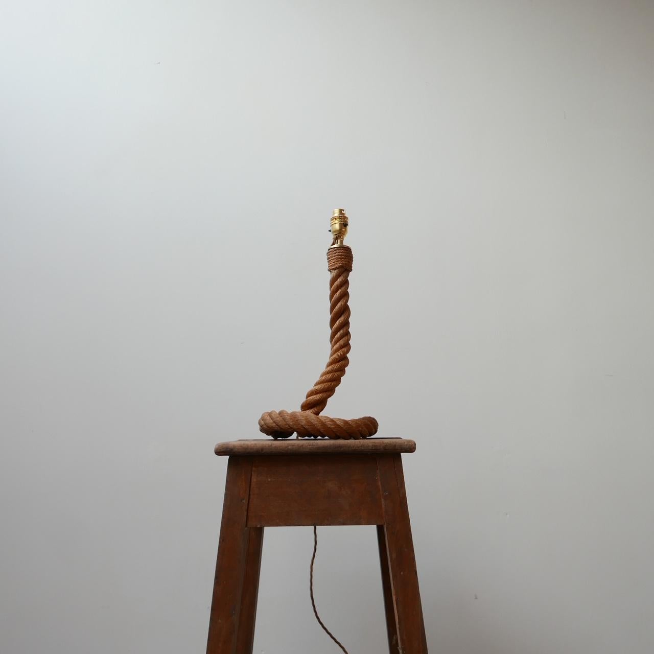 Audoux Minet Midcentury Rope Cord Table Lamp 4