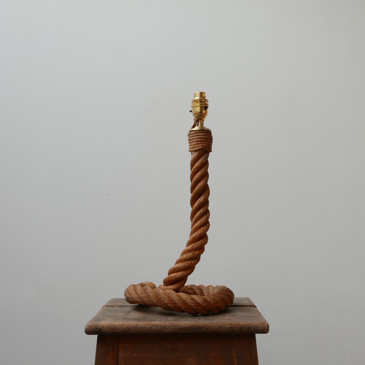 Audoux Minet Midcentury Rope Cord Table Lamp 3