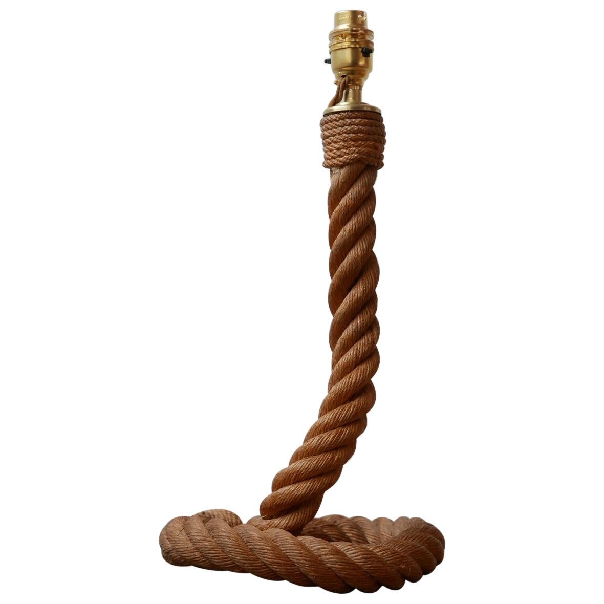 Audoux Minet Midcentury Rope Cord Table Lamp