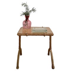 Audoux Minet Petite French Rope Side Table