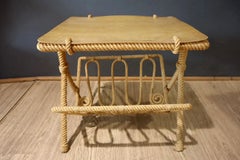 Audoux-Minet rare pair of side tables circa 1950