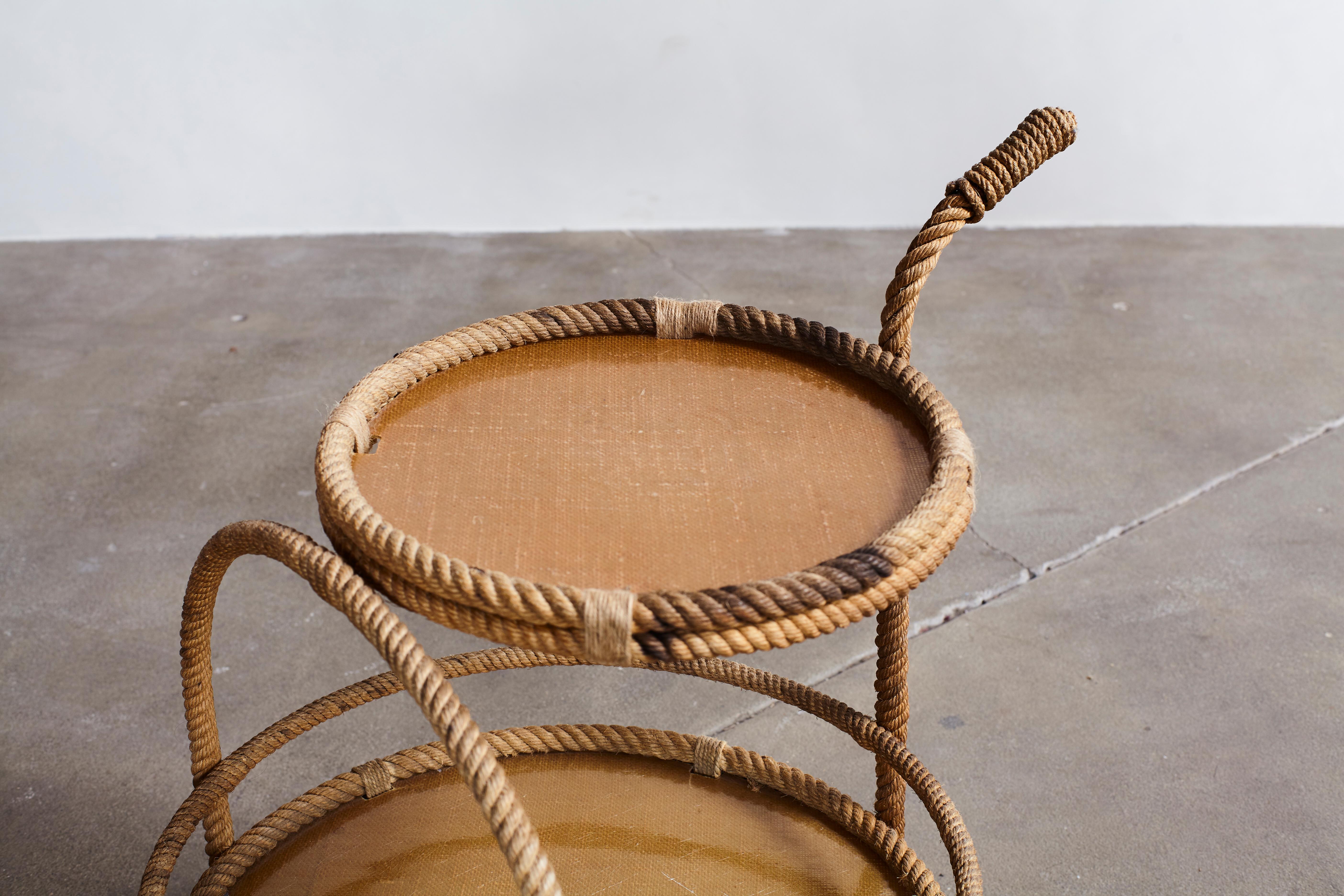 Audoux-Minet Rope and Fiberglass Side Table 7