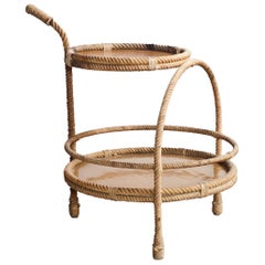 Audoux-Minet Rope and Fiberglass Side Table