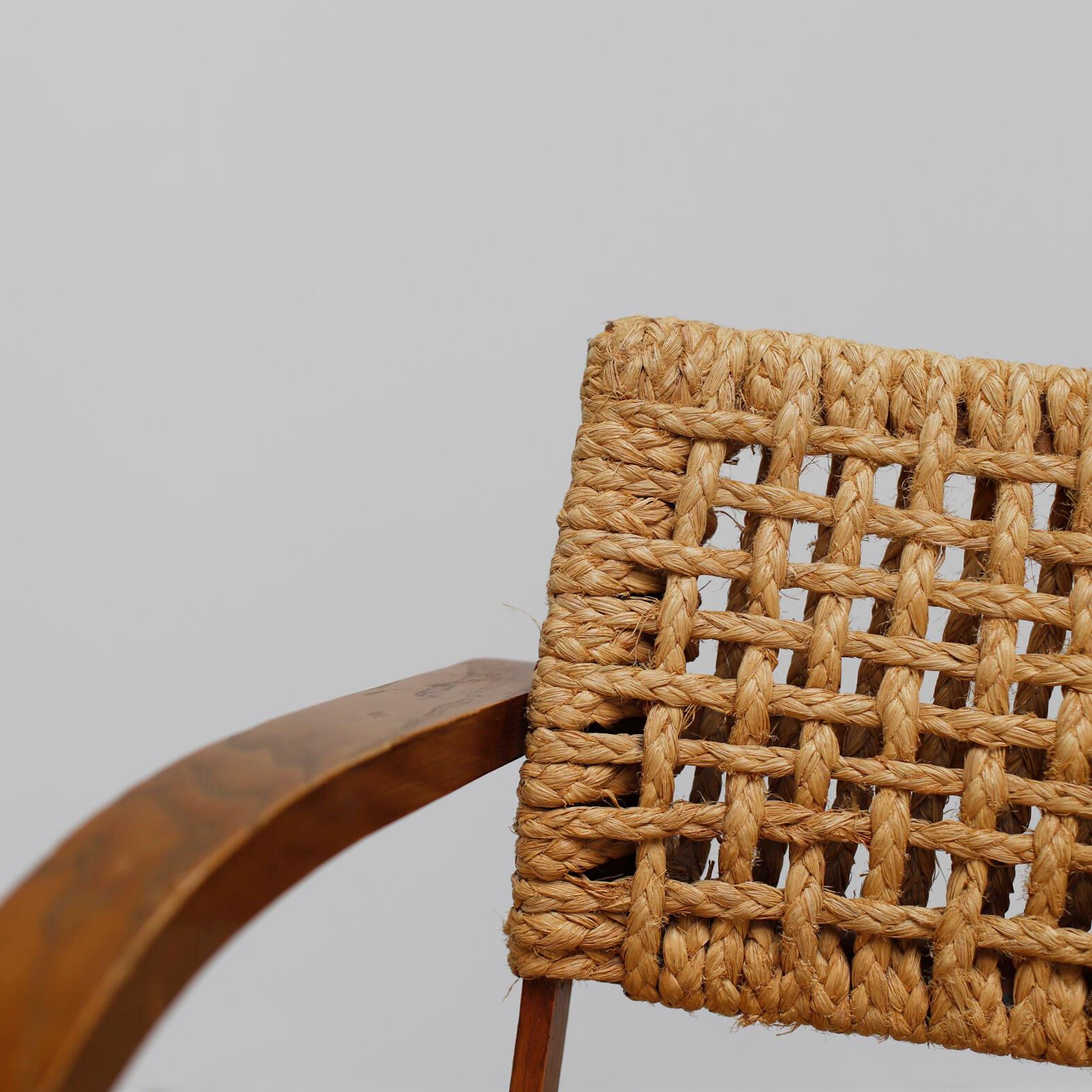 Audoux Minet Rope Armchair for Vibo, 1950s 2