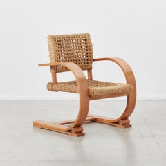 Audoux & Minet Rope Armchair for Vibo Vesoul, France, circa 1940