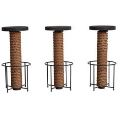Audoux Minet Rope Bar Stools - Set of 3
