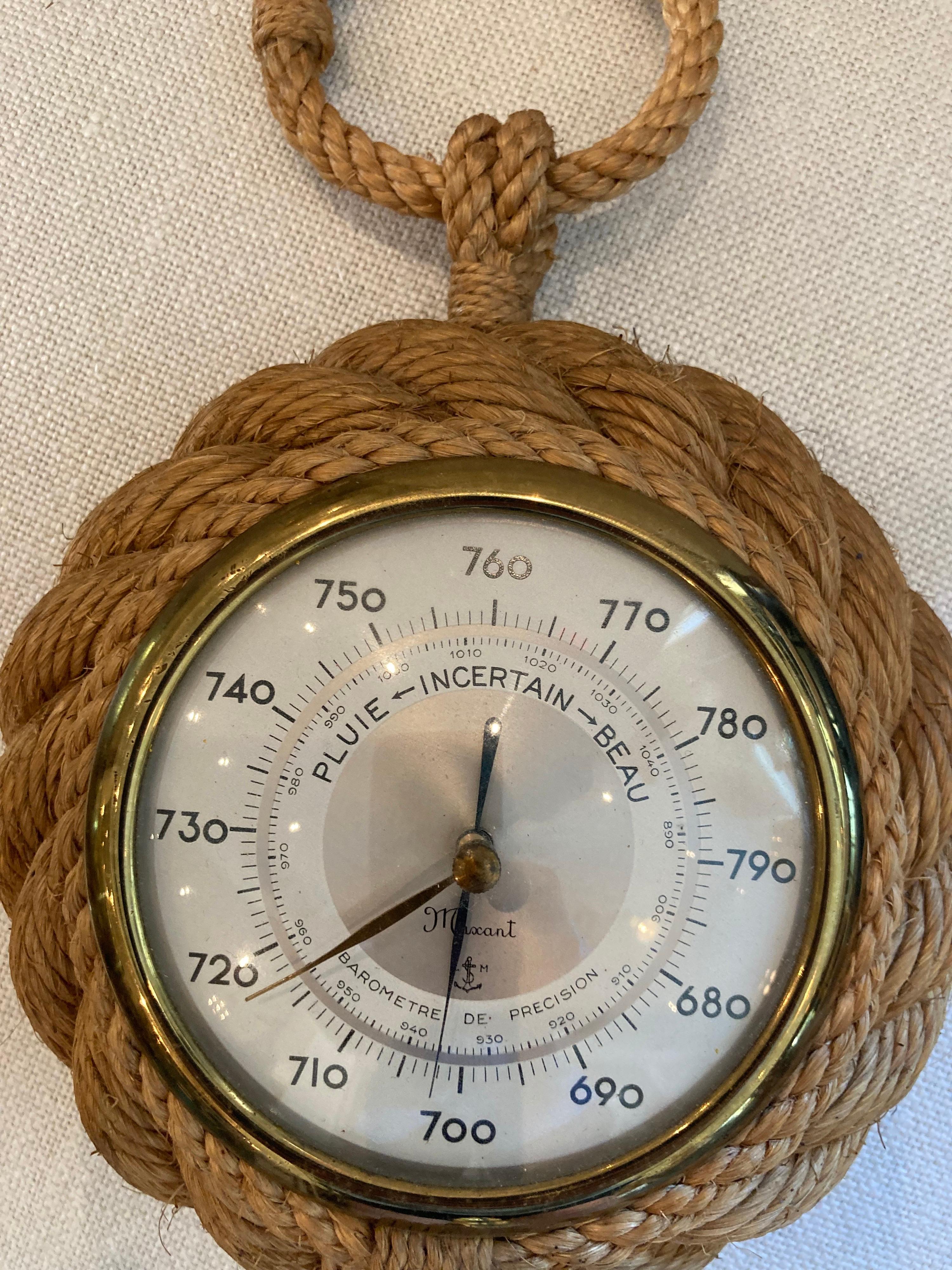Interesting barometer in the nautical style by Audoux Minet.....