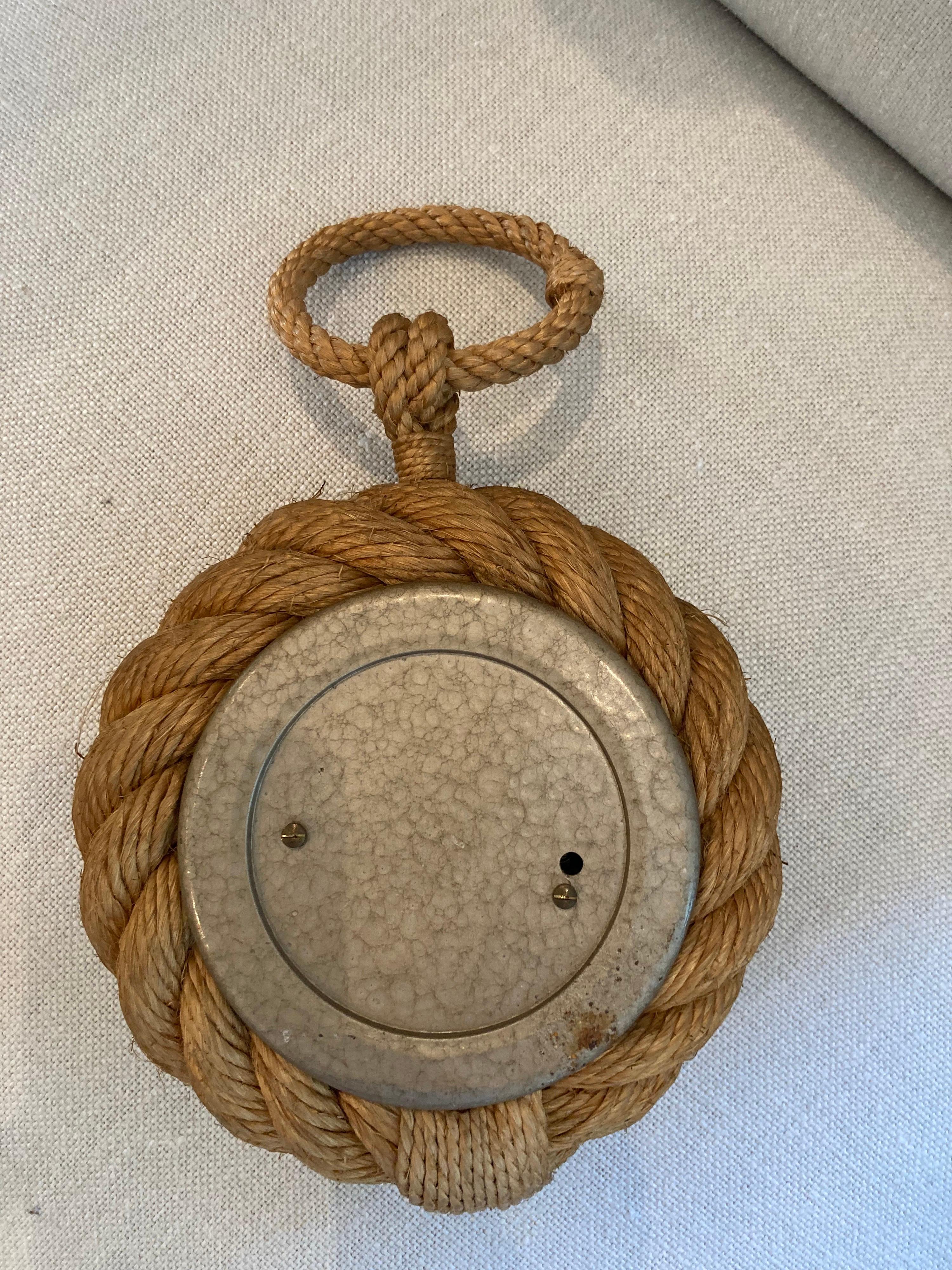 Audoux Minet Rope Barometer In Good Condition In East Hampton, NY