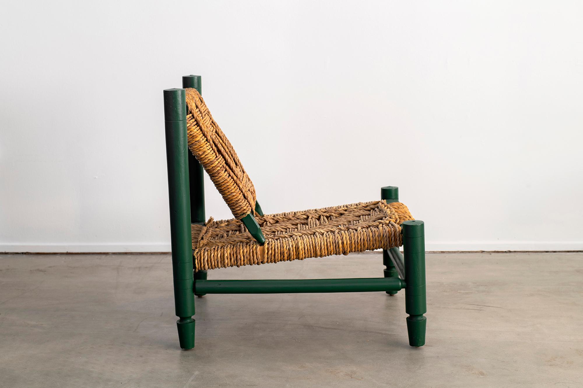 French Audoux Minet Rope Chair