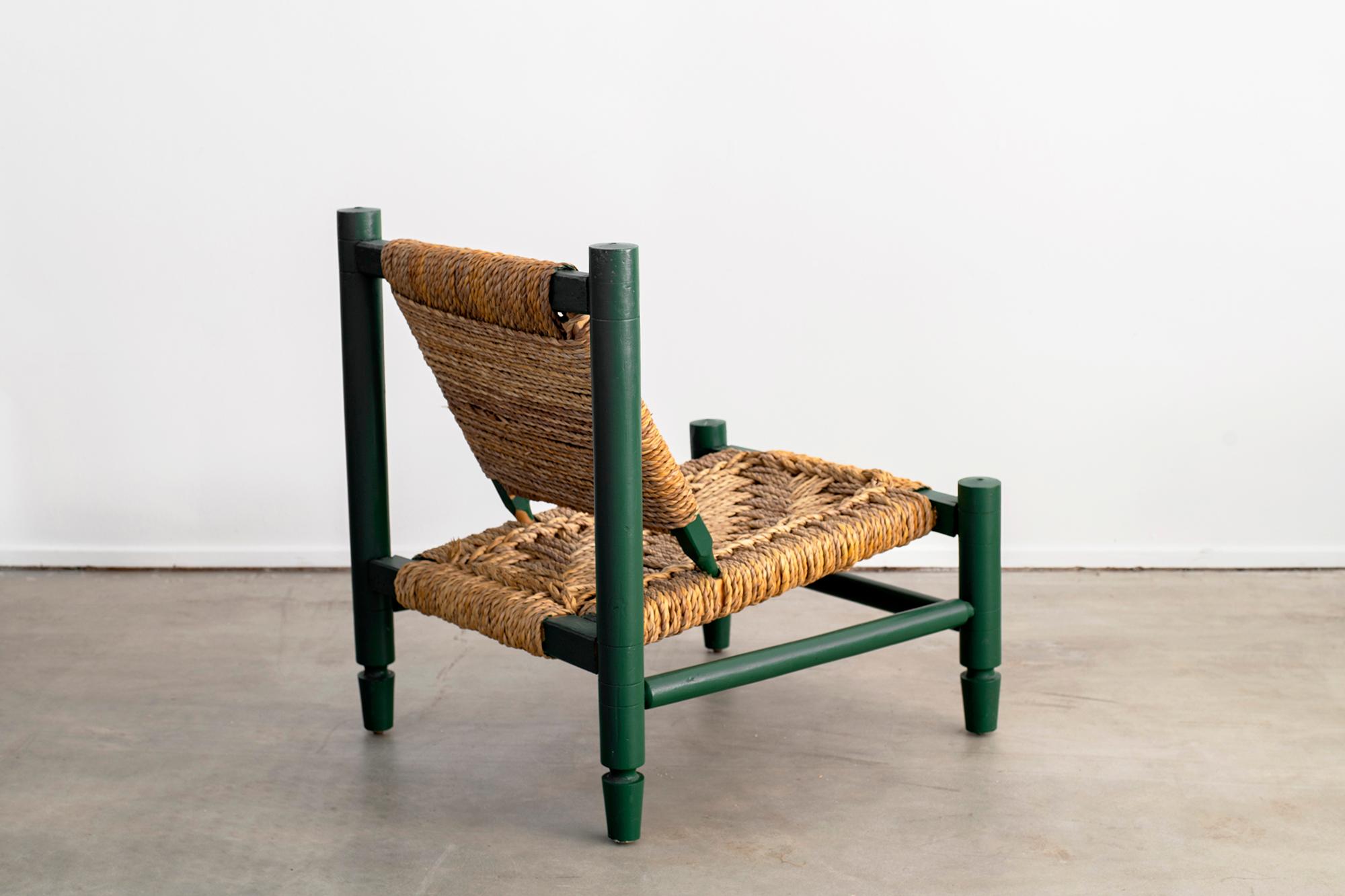 Audoux Minet Rope Chair In Good Condition In Beverly Hills, CA