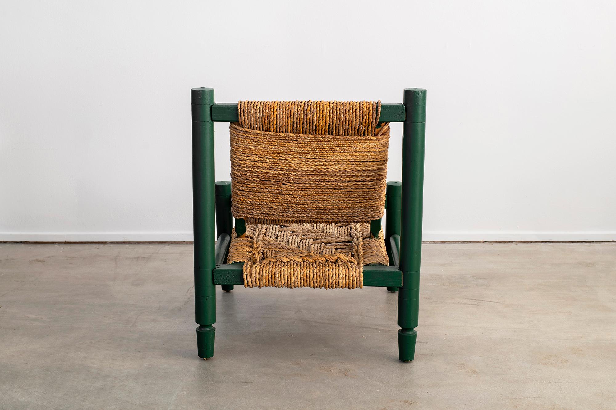 Mid-20th Century Audoux Minet Rope Chair
