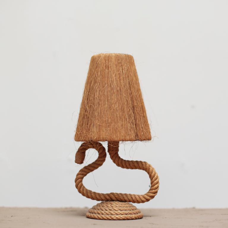 Rope desk lamp by Adrian Audoux and Frida Minet.