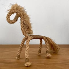 Audoux Minet Rope Horse Sculpture
