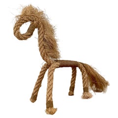 Audoux Minet Rope Horse Sculpture