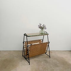 Audoux Minet Rope & Iron Magazine Side Table