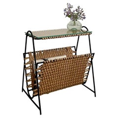 Audoux Minet Rope & Iron Magazine Side Table 