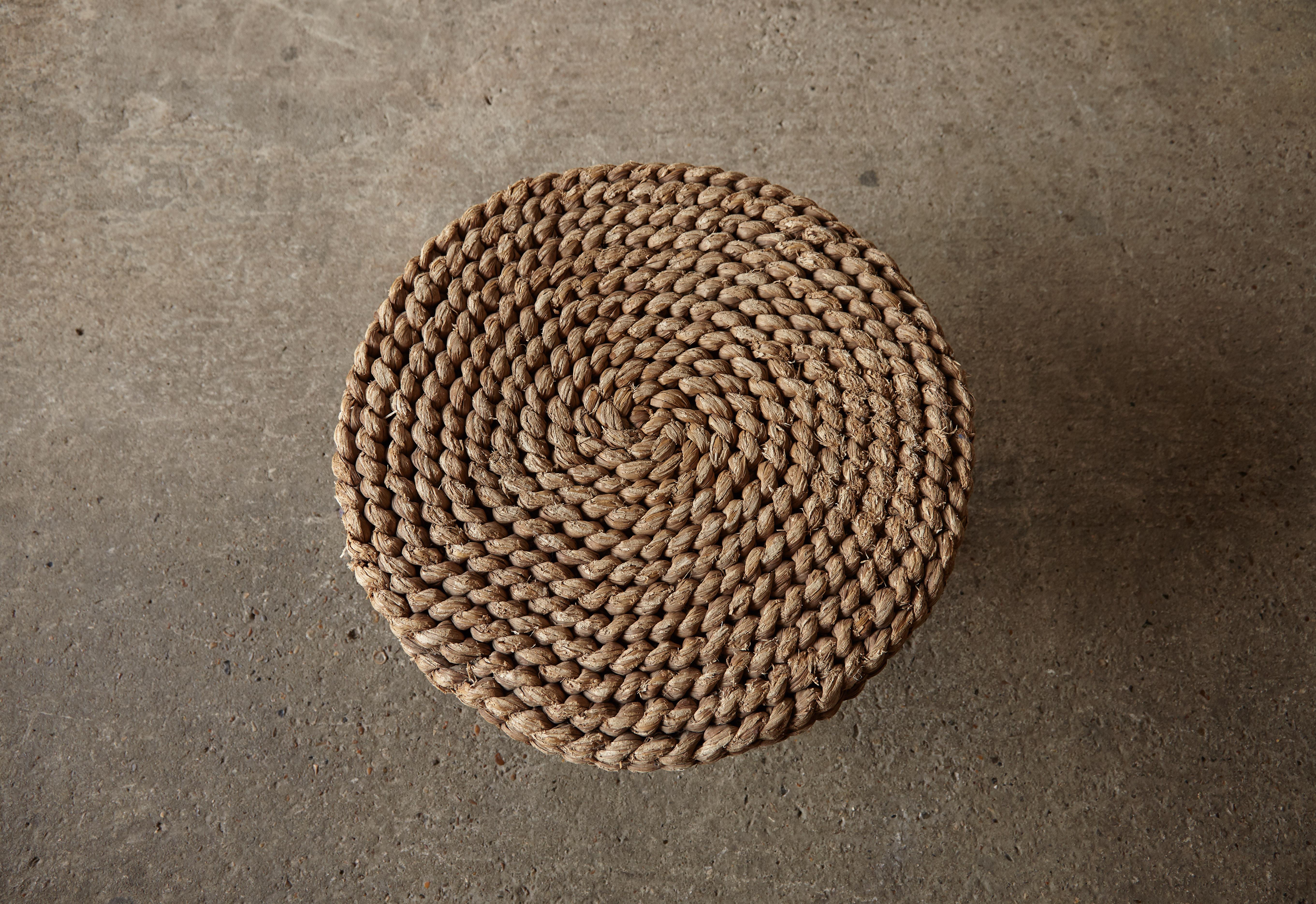 20th Century Audoux & Minet Rope Side / Coffee Table, France, 1940s/50s