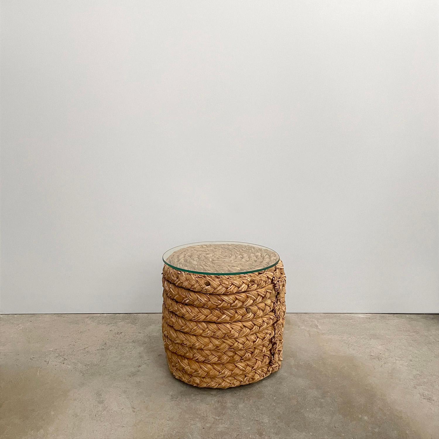Audoux Minet Rope Side Table In Good Condition For Sale In Los Angeles, CA