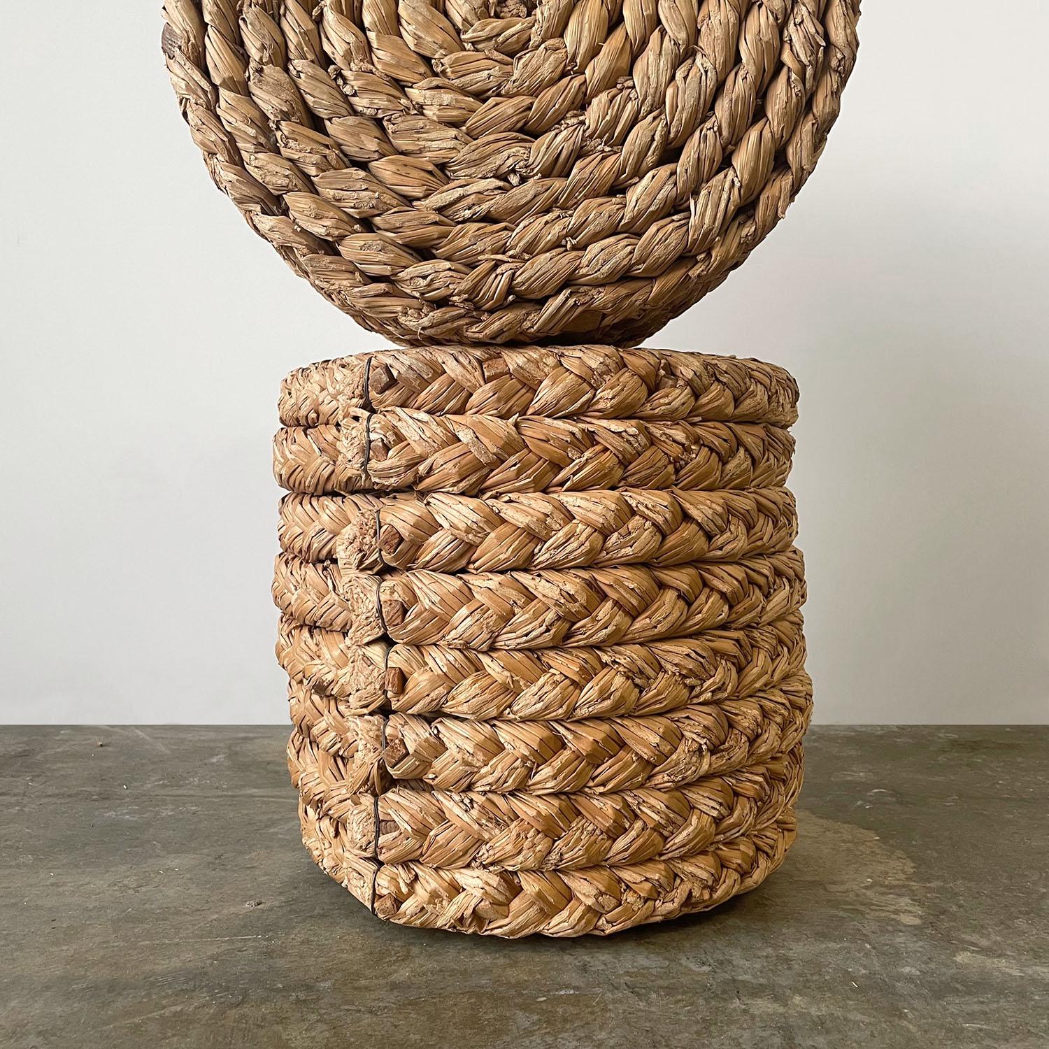 Audoux Minet Rope Stool In Good Condition For Sale In Los Angeles, CA