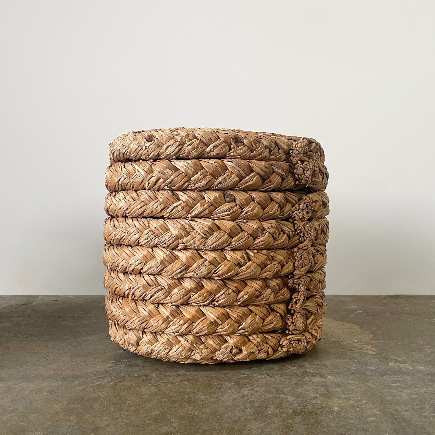 Mid-20th Century Audoux Minet Rope Stool For Sale